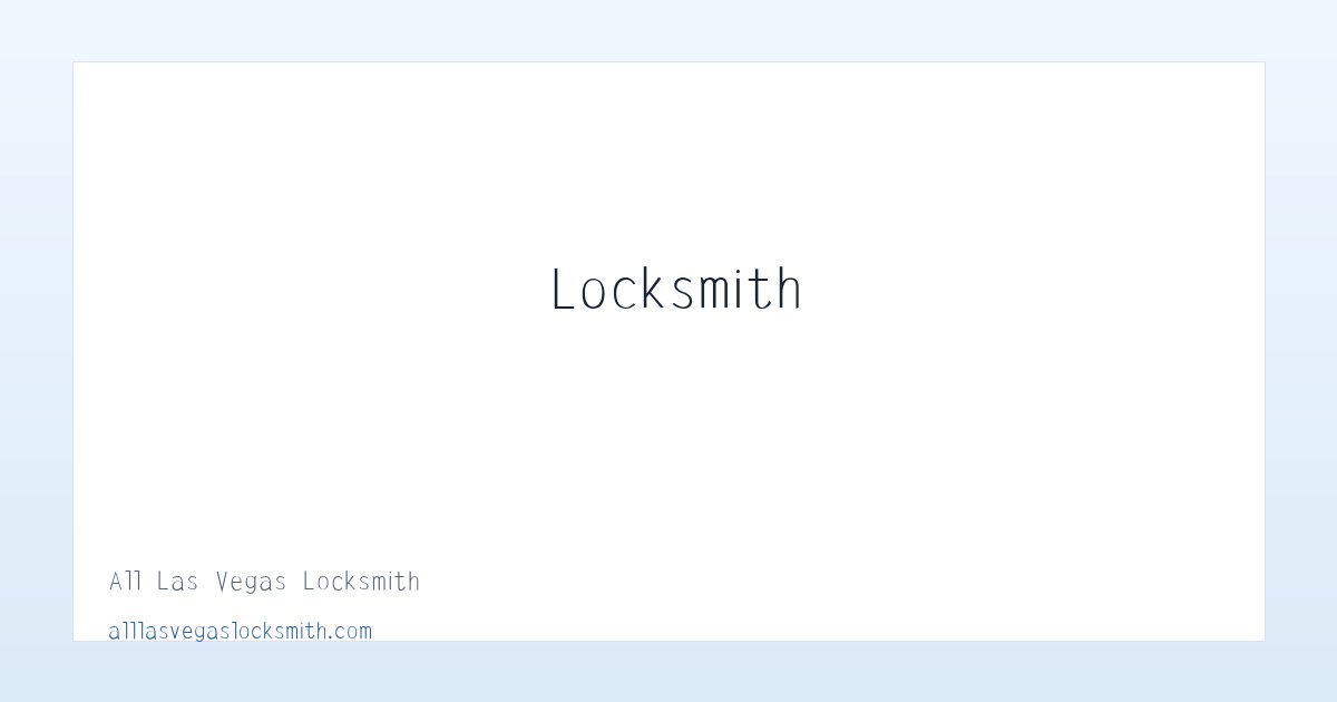 All Las Vegas Locksmith 主图